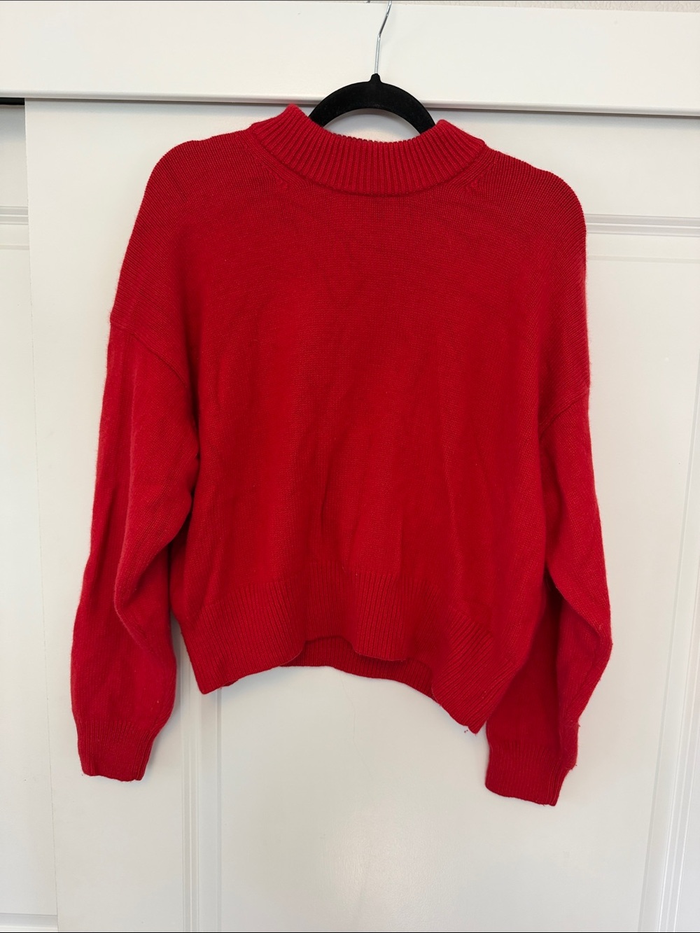 Madewell Red Turtleneck Pullover Sweater